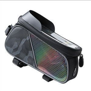 Bicicleta bolsa impermeable pantalla táctil ciclismo bolsa frontal superior Marco de tubo <span class=keywords><strong>MTB</strong></span> bicicleta de carretera de 6,5 caja del teléfono accesorios de bicicleta - Product Image 1