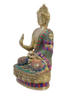 Estatua de latón de Buda, estatua de Metal de latón de alta calidad para decoración del hogar y propósitos sociales - Product Image 3