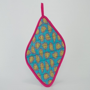 Colorful printed design blue color cotton <b>pot</b> <b>holder</b> - Product Image 1