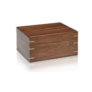Wooden Burial Cremation Urn Boxes and Casket for Human Ashes Adult Man or Woman Handcrafted Walnut Wooden Urn for Human Ashes - Product Image 1