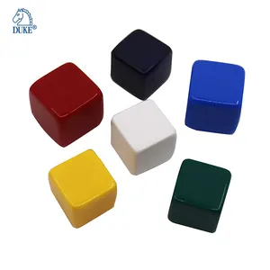 Multi size Plain Color Blank 6 Sided Dice