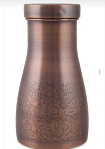 Bouteille d'eau en cuivre pour Yoga & Gym avantages pour la santé ayurvédique étanche pour l'eau bouillante verres en plastique - Product Image 6