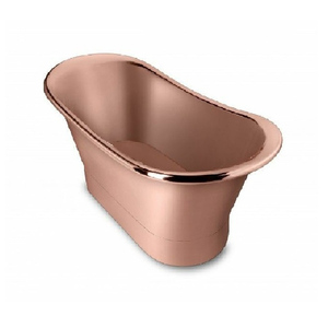Nueva Venta caliente diseñada y bañera de cobre de metal hecha a mano con acabado de oro rosa moderno - Product Image 1