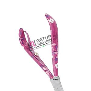 Cortauñas profesionales de acero inoxidable para cutículas, herramientas de manicura y pedicura, diseño floral con logotipo personalizado, calidad de salón, cuidado de belleza. - Product Image 6