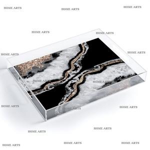 Plateau de service à thé et à café de taille personnalisée meilleure qualité avec un nouveau design plateau de service alimentaire en acrylique le plus vendu - Product Image 3