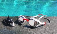 Lunettes de natation SAEKO Ultra-Fit anti-buée avec protection UV, verres miroir JET, homologuées FINA, embout nasal réglable, lentilles PC, certifiées CE, TPE