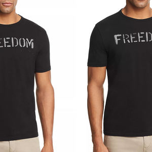 Camiseta negra cómoda con estampado de pantalla para niños y hombres, camisa con cuello redondo de diseño personalizado, estilo libre, informal, a petición del cliente - Product Image 4