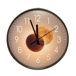 W111 12 inç sessiz ev dişli kuvars saat hareketleri siyah ve Modern fantezi tasarım büyük duvar saati Nordic