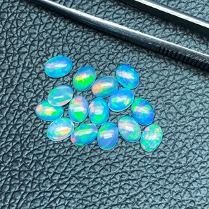 Meilleure qualité AAA naturel 10x12mm opale éthiopienne Cabochon ovale pierres précieuses en vrac pour la fabrication de bijoux fournisseur - Product Image 3