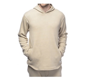 Sweat à capuche personnalisé de haute qualité en molleton uni pour hommes - Product Image 5