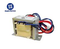 Transformateur de puissance monophasé de haute qualité 20W-500W, laminations EI, 50/60Hz, bobinage en cuivre personnalisable, bobine toroïdale en silicium