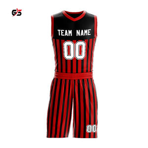 Conjunto de ropa de equipo de baloncesto, Jersey y pantalones cortos, 100% poliéster, tela fina, personalizada, sublimación, uniforme de impresión de alta calidad - Product Image 3
