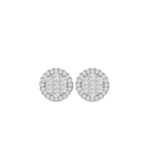 Pendientes de oro de 10 quilates (ctw), diamante Natural, redondo, estilo Hip-Hop, 0,65 quilates - Product Image 4