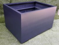 2022 nouveau marbre gris FRP Simple carré Cube en fibre de verre jardinière léger élégant intérieur/extérieur pépinière jardin utilisation vente!