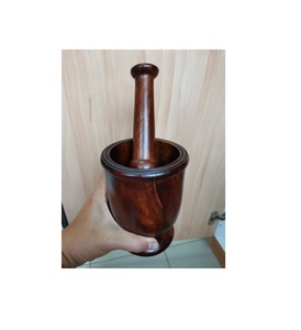 Conjunto de mortero de madera de Acacia, mazo, queso y cuchillo, plato de teca para queso, tamaño personalizado, precio barato - Product Image 4