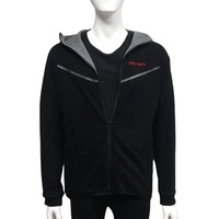 Veste à capuche chauffante électrique USB 5V unisexe avec logo brodé personnalisé et plaques chauffantes en fibre de carbone