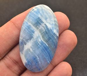 Scheelite Cabochon High Quality Turkish Blue Scheelite Gemstone Cabochon Top Quality Blue Rhodochrosite Gemstone Lapis Lace - Product Image 2