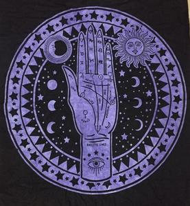 Tấm thảm màu tím palmistry tường treo Tarot thẻ bàn thờ vải bảng che tinh thần nhỏ Poster đẹp bởi Ấn Độ consigners - Product Image 1