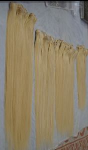 Cheveux humains bon marché de qualité 12 paquets de cheveux blonds bruts avec fermeture frontale vendeur de cheveux naturels haut de gamme droit ondulé bouclé double - Product Image 5