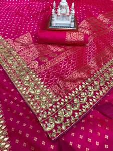 บอลลีวูดออกแบบงานแต่งงานผู้หญิงสวมส่าหรีเจ้าสาวสำหรับสาวอินเดีย - Product Image 5