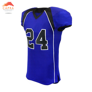 高品质定制成人美式足球服斜纹刺绣升华加大码定制标志印刷 - Product Image 2