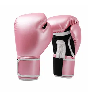 Guantes de cuero profesionales para boxeo, guantes de calidad para boxeo tailandés, 16 oz, MMA