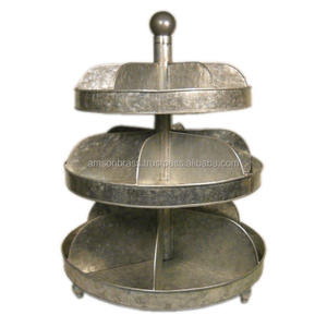 Soporte de exhibición de pastel de taza galvanizada Soporte de pastel de metal de alta calidad Fabricante hecho a mano Soporte de pastel de mesa - Product Image 6