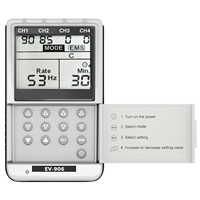 Appareil de thérapie par électrostimulation numérique TENS et EMS 4 canaux, mini-appareil de massage intelligent avec 5 modes TENS
