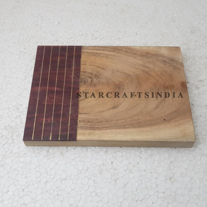 Planche à découper en bois d'acacia bleu, résine Epoxy pour cuisine, taille personnalisée, nouvel arrivage de luxe - Product Image 5