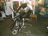 Mélangeur à canon en acier inoxydable pour produits chimiques, uniquement certifié, Ex epa, machine de mélange de tambour
