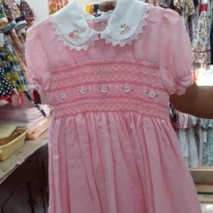 Elegantes vestidos ahumados para niñas pequeñas 2019 hermosos conjuntos de ropa de bebé con diseño de flores - Product Image 1
