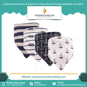 Bavoirs bandana pour bébé de haute qualité |   Bavoirs pour bébé en coton biologique 100% imprimés numériquement, doux et absorbants, pour nourrissons et nouveau-nés - Product Image 2