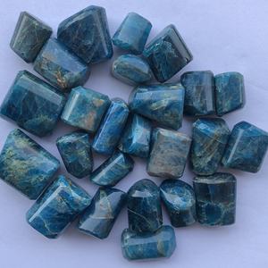Piedra de apatita azul neón Natural de 10mm, 20mm, 30mm, pulida, suave, sin perforar, pepitas caídas, piedras preciosas, precio de fábrica al por mayor en línea - Product Image 2