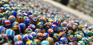 Custom Made Chevron Glass <b>Beads</b> Different Designs in Multi Colors and Custom Made Colors Available in Sizes From 2 mm to 25 mm - Product Image 2