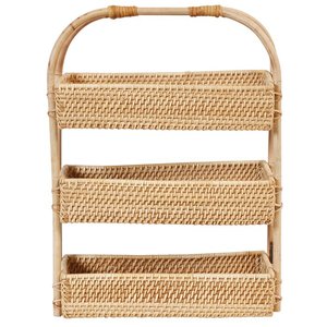 Plateau en rotin de bambou tricoté à la main, pour stockage de fruits, ustensile de cuisine pas cher pour décor de Restaurant - Product Image 5