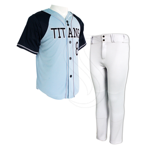 Uniformes de Baseball pour jeunes, uniforme de Baseball personnalisé avec broderie brodée cousue 2023 - Product Image 3