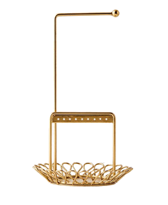 Présentoir à bijoux en métal plaqué or pour la maison, décor de table, présentoir de bijoux pour boucles d'oreilles à des prix raisonnables - Product Image 3