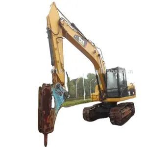Caterpillar-excavadora 320DL de segunda mano, excavadora original cat 320, con martillo de toma/interruptor