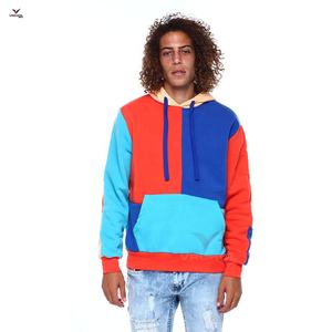 Nouveaux sweats à capuche unisexes en coton aux couleurs contrastées avec logo personnalisé - Product Image 6