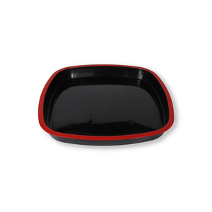 Folin 322 Gram Square Black <b>Plastic</b> Food Tray Plate DKM25 Square Shape Blister Process Shipped in Carton Box From Vietnam - Product Image 1