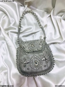 Luxury Handmade Gold Crystal Beaded <b>Clutch</b> Bag for Women | Designer <b>Wedding</b> & Evening <b>Clutch</b> Purse - Product Image 2