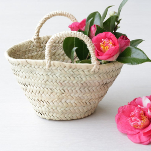 Straw Bag, Flowers <b>Basket</b>, Flowers Girls <b>Basket</b>, Flowers Girls Bag, <b>Small</b> Straw Bag, Straw <b>Basket</b>, Summer Bag, Wedding Flower Ba - Product Image 1