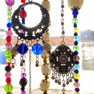 Hanging Door Stopper Wire <b>Hook</b> Organizer Crystal Beads Decor | <b>Car</b> Diffuser Hanging Lights Flower Pot Gemstone Home Decor - Product Image 6