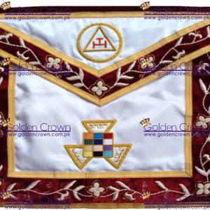 Masonic Royal SELECT ผ้ากันเปื้อนสมาชิกสภา RSM ปักหนังเครื่องราชกกุธภัณฑ์ - Product Image 3