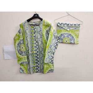 New Indian Handmade Organic Cotton Plus Size <b>Women's</b> Floral Printed <b>Pajama</b> Set Round Neck <b>Summer</b> Sleepwear - Product Image 3