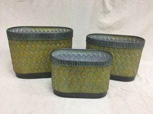 Top Quality handmade round shape <b>small</b> size Metal Planter <b>Pot</b> Indoor and Outdoor Decoration MADE IN INDIA - Product Image 3