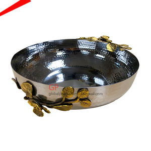 Bol de finition pour décor intérieur avec feuille dorée, 4 pièces, finition haut de gamme - Product Image 3