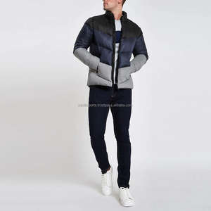 OEM personalizado 100% nailon hombres ganso abajo acolchado burbuja Puffer pato abajo ganso abajo chaqueta para hombres - Product Image 3