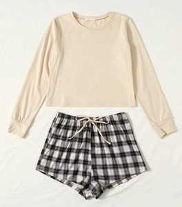 Vente en gros Ensemble pyjama 100% coton personnalisé pour femmes Collection de vêtements de nuit 2 pièces sans manches pour l'été au Bangladesh - Product Image 5