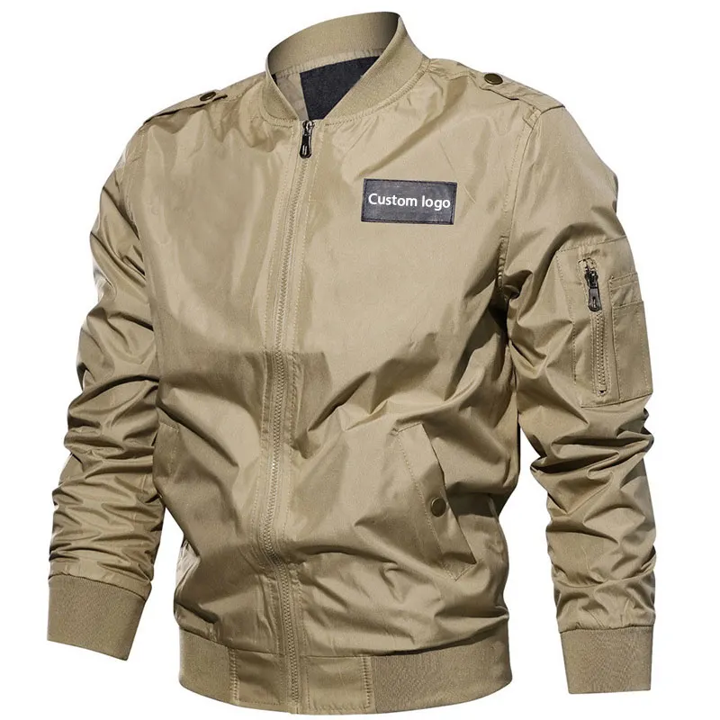 Fashion Coat for Men's Windbreaker Waterproof Satin Coat Zipper Long Sleeve Solid Outdoor Jacket